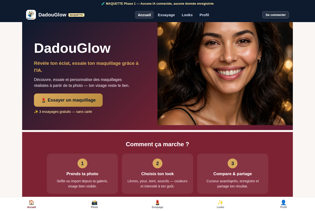 DadouGlow — actual screenshot
