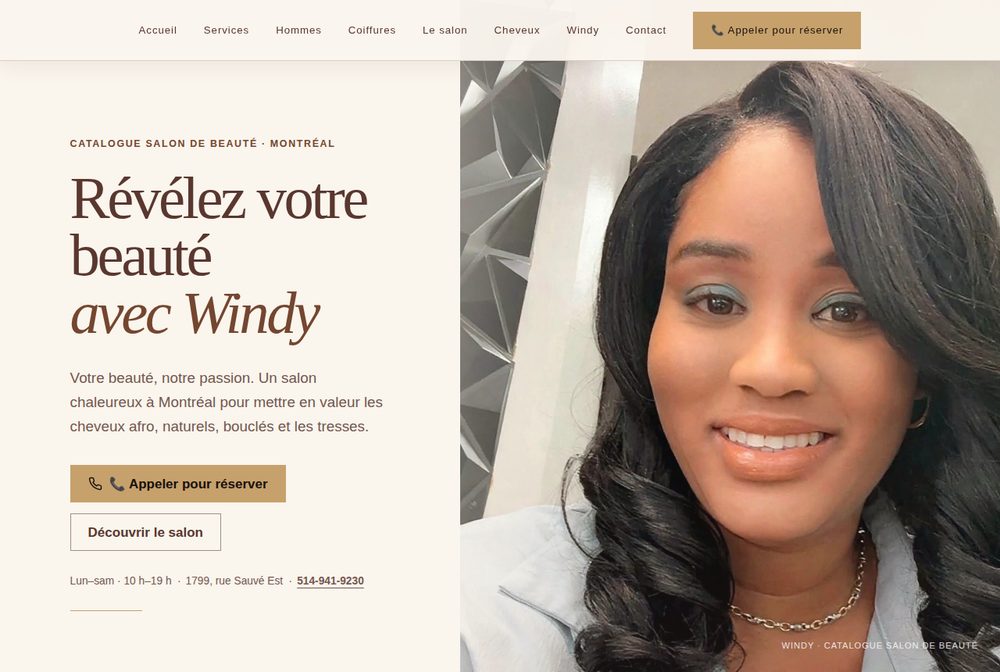 Site du Catalogue Salon de Beauté